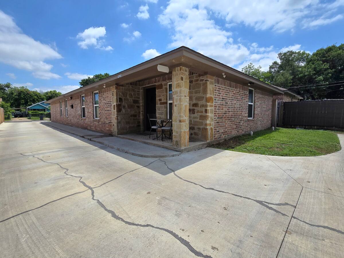 Unit B exterior front view